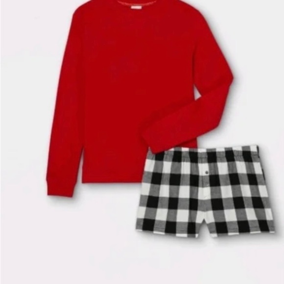 PJ’S /NWT/Women/3pc Backpack & Pajama Set/Buffalo Check /size L/wondershop - Picture 3 of 7